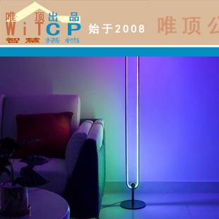 客厅现代极简RGB落地灯-调光氛围直播拍照补光灯